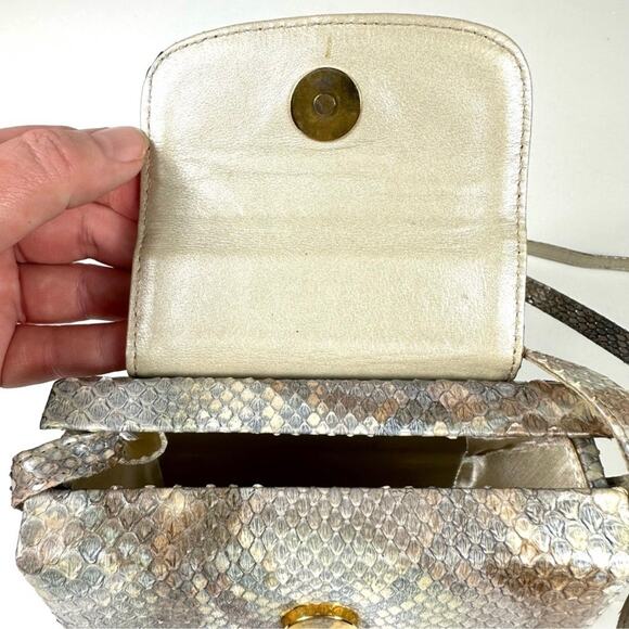 Stuart Weitzman Vintage Snakeskin Purse Mini - Picture 6 of 11